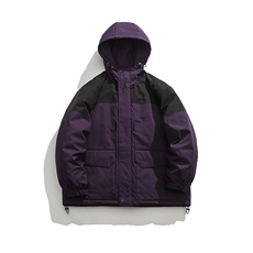 新款港风棉服大口袋宽松时尚港风青少年棉袄外套MY9305-1P-95，男装棉衣，电商A128