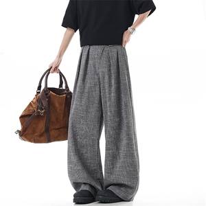 新款2026春夏季老钱风纹理西裤xz906-1-K1300特P50控89,男装西裤,星座906-1（原电商a316-2）