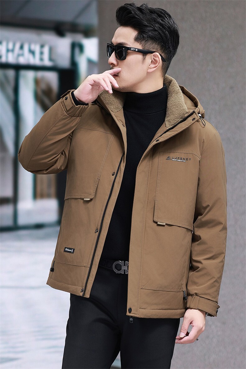 连帽羽绒服基础长期款大货主推大货高品质主推,男装羽绒服,钱塘207-1