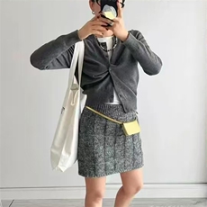 长袖针织开衫女宽松百搭纯色羊毛休闲外套上衣，女装羊毛衫，唯若美羊绒