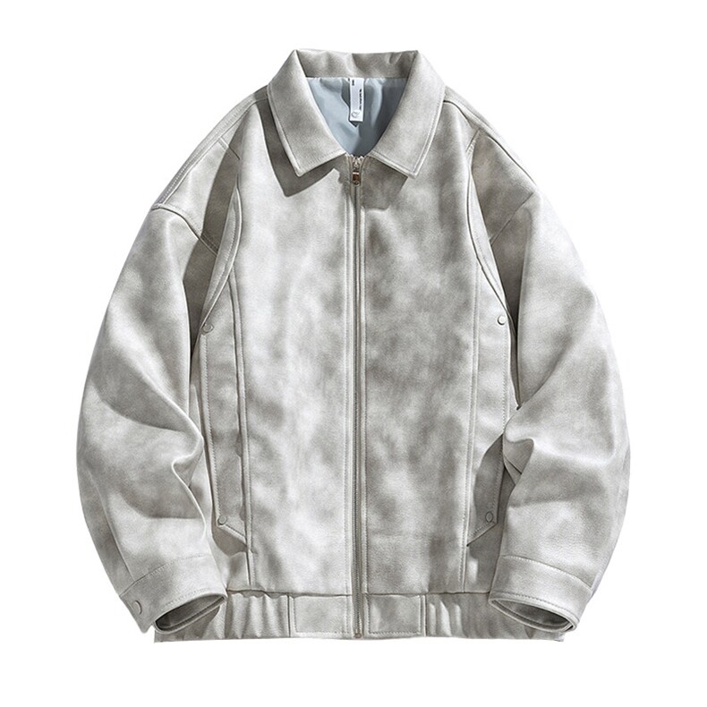 男士皮衣帅气机车飞行夹克美式扎染户外机能外套，男装皮衣，星座1206（原A206）