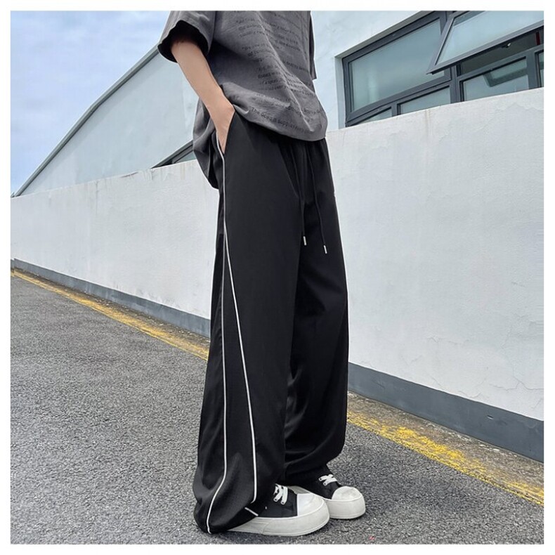 K929新款长裤宽松运动裤大码休闲裤潮牌美式垂感直筒裤，女装休闲裤，星座304A-1