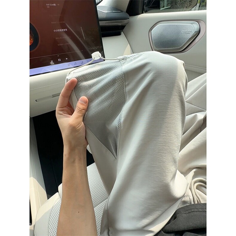 冰丝凉感舒适百搭简约长裤文艺薄款设计感速干裤K797TP38控58,男装休闲裤,电商A102B