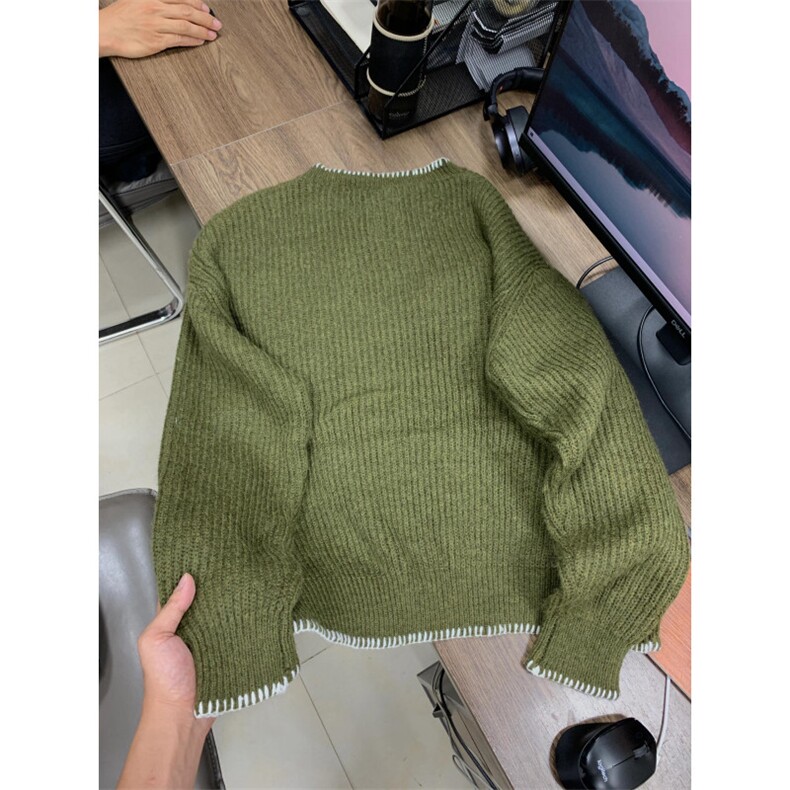 【有货】M347CC-特P58纽扣圆领毛衣男慵懒风针织衫外套,男装针织衫/毛衣,星座1007（原301D）