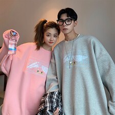 2022情侣装秋装简约印花情侣卫衣女宽松百搭外套G937P33男类，女装短外套，电商A339