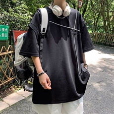 假两件短袖男夏季潮牌痞帅炸街t恤1001-1-T247-P32，男装T恤，星座1001-1