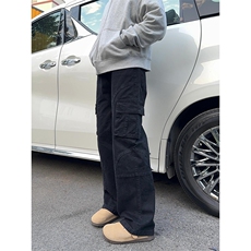 【网图】B221美式ins高品质多口袋休闲工装裤子LK24371-P70控98，男装工装外套，电商B221