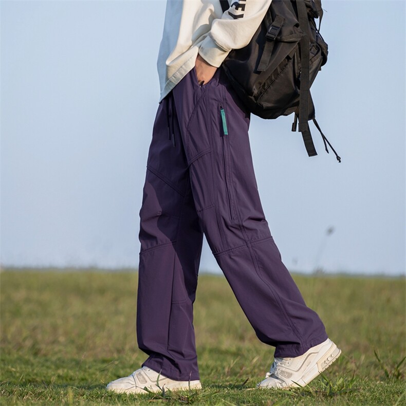 美式户外冲锋裤户外山系登山运动裤高街设计感休闲裤K3501特P50,男装休闲裤,星座309（原A406）