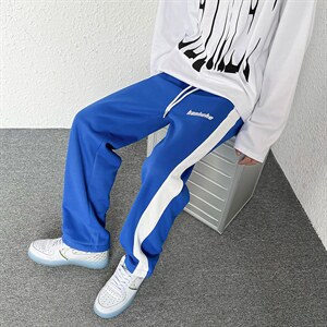 2023春装新款 克莱因蓝男女情侣休闲卫裤直筒裤 B221-LK22004-P50图片