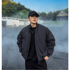 网图慎用！美式立领飞行员棉服男加厚保暖宽松棉衣25XM88260特P48，男装棉衣，电商A042