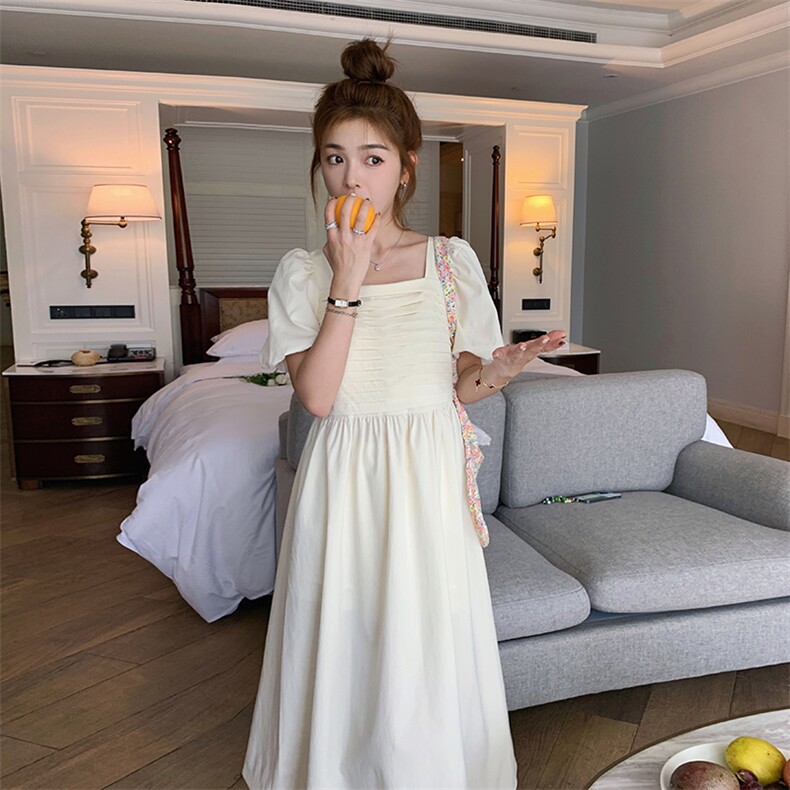 夏季新款纯色长款连衣裙82368-P120-K168,女装连衣裙,一九零