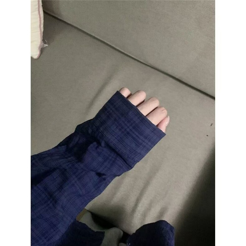 气质格纹衬衫外套春夏松弛感宽松休闲翻领防晒衬衫网图CSY77-p36,男装防晒衣,星座302B