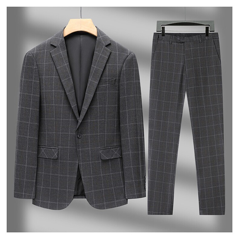 GDN5468四季款新款男士礼服西装修身商务休闲男装西服两件套装,男装西服套装,电商B360