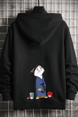 KS21014-P38连帽开衫卫衣男运动外套大码班服网格挂拍，男装卫衣，电商A040A