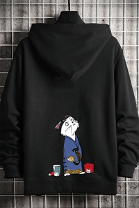 KS21014-P38 连帽开衫卫衣男运动外套大码班服 网格挂拍图片