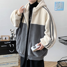 冬款潮加绒加厚棉衣绒里羊羔绒时尚连帽外套男女921-P110控价158，男装棉衣，电商A441-1