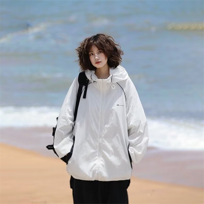 夏季户外登山UPF50+防水防晒衣男宽松轻薄情侣百搭工装外套女潮,男装防晒衣,星座1210-1