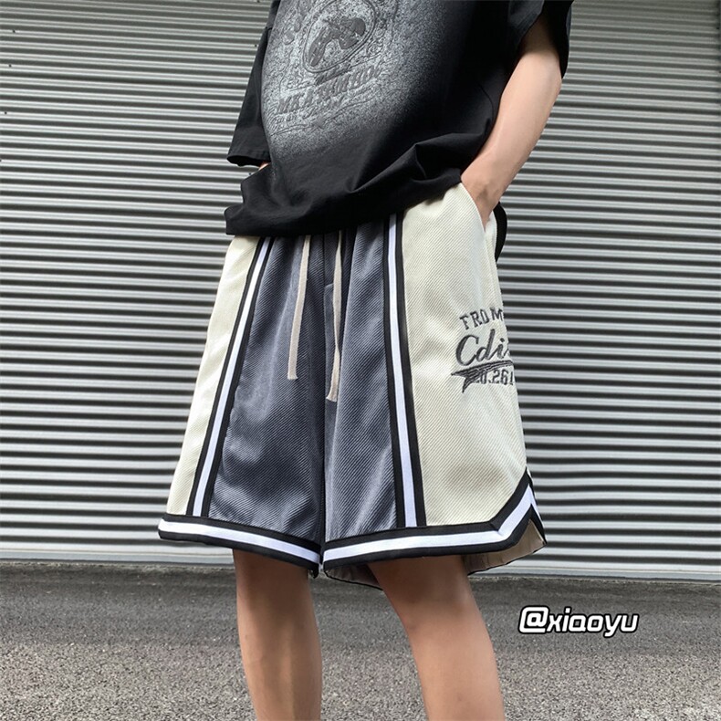 XZ616夏季新款自制刺绣拼接五分裤休闲运动短裤TY322P45控58,男装休闲裤,星座512A（原616）