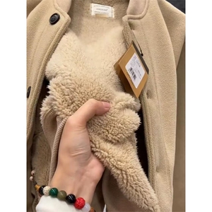 高品 保暖抗寒双面绒冬季加绒外套美式摇粒绒夹克男女 A1165-P78图片