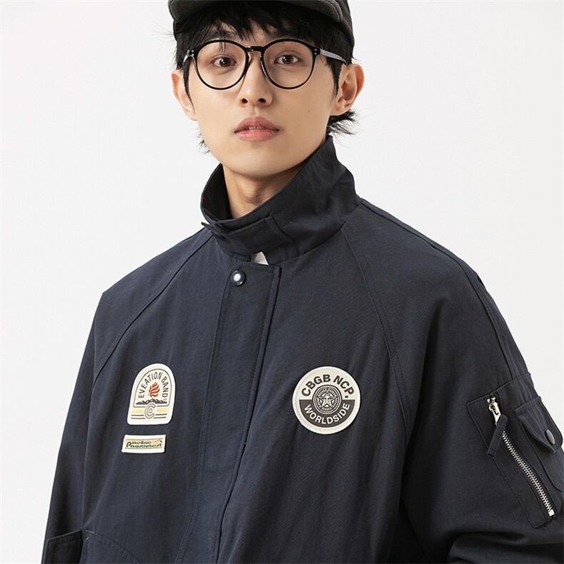 2026春季新款男装日系潮牌宽松纯色外套休闲夹克JK572-F135,男装夹克,电商A101（原外27）