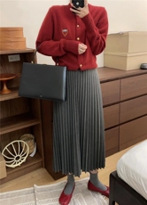 新款学院风小香风毛衣开衫外套女短款宽松韩版百搭针织衫，女装针织衫/毛衣，美莎羊绒