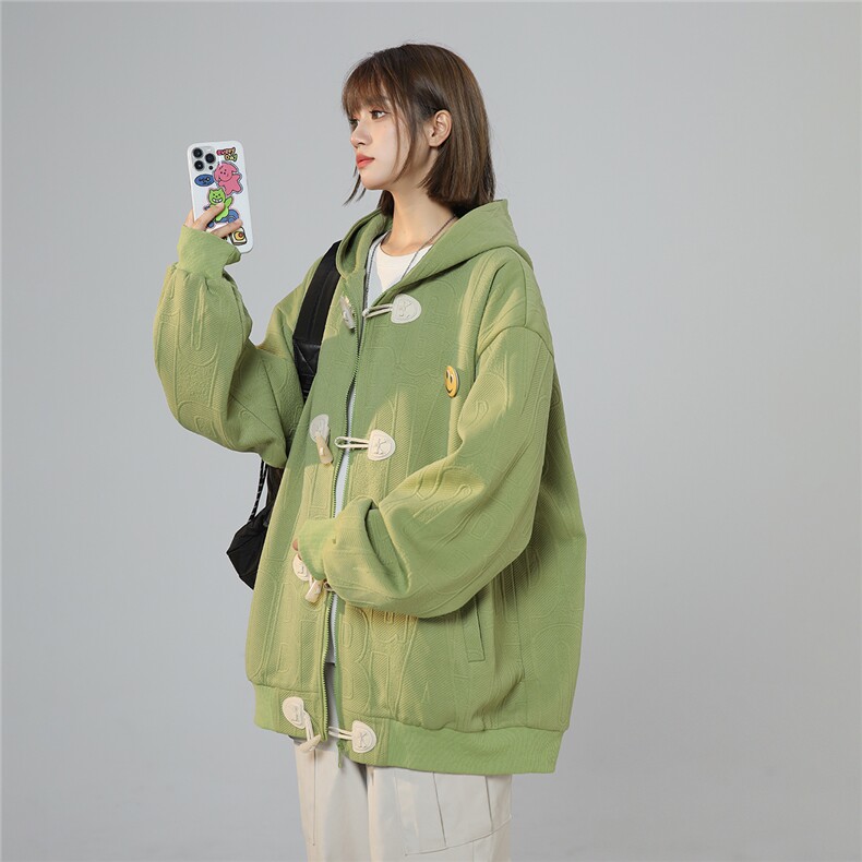 暗纹牛角扣夹克外套JK532/P98控138(加棉P108控148)聚酯纤维图片