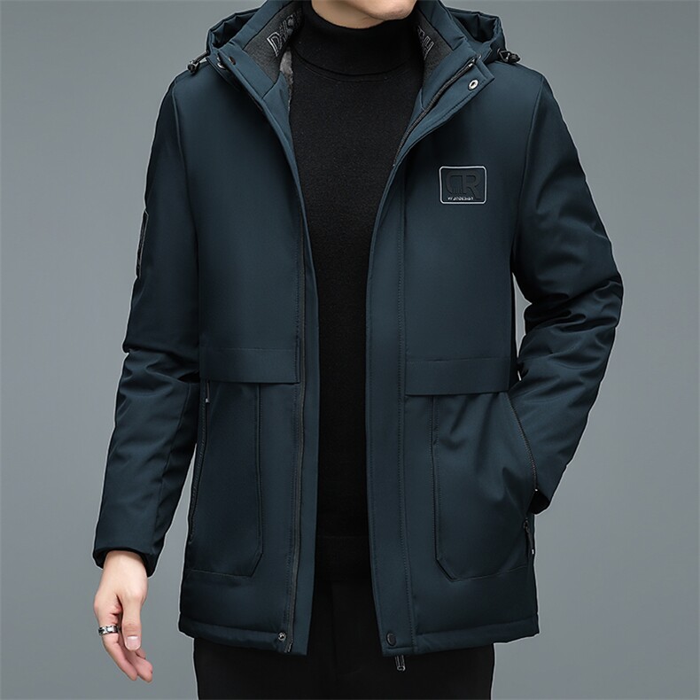 冬季加厚保暖棉服男2023年中年男士棉衣外套商务休闲棉袄爸爸男装,男装棉衣,电商B212（原钱塘6029）