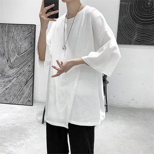 男圆领T恤宽松短袖T00101P26图片