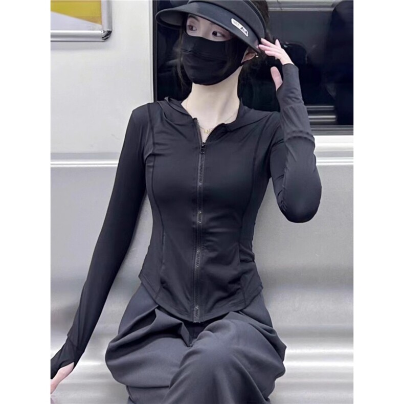 UPF50+瑜伽防晒衣女外穿防紫外线外套夏季透气2025新款防晒服女款图片