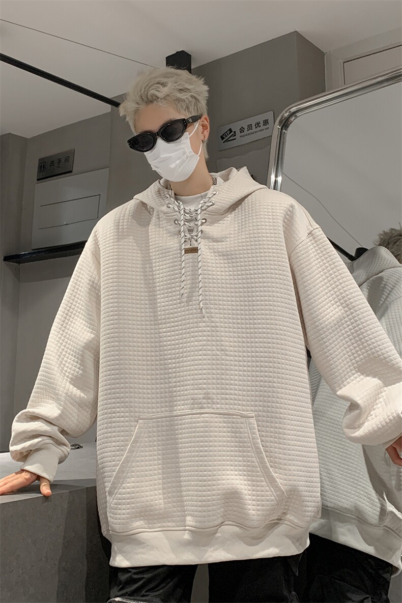 秋装新品小众设计感连帽卫衣情侣休闲宽松上衣外套男女G1096P68,女装短外套,电商A339
