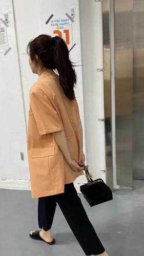 夏季新款半袖西服，女装，Double Seven