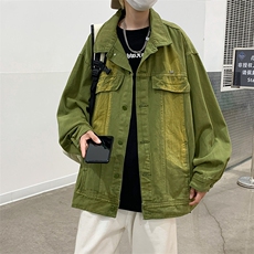 美式复古高街牛仔外套男秋季ins潮牌渐变扎染夹克JK0332-P65，男装夹克，星座308B-2