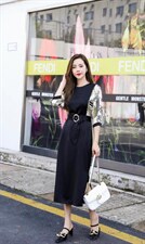 韩版碎花雪纺连衣裙，女装连衣裙，艾美欧歌