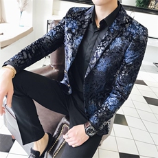 【春款】欧版英伦风大码店主风西装西服男D219-6103，男装西服，电商A199(原D219）