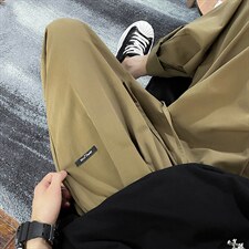 夏季高街ins垂坠感裤子美式街头滑板裤cityboy工装裤男K3341-P32，男装休闲裤，星座512-2