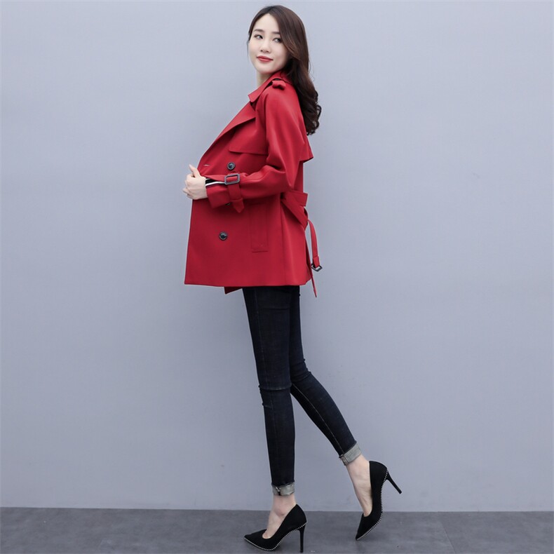 风衣外套女新款女装春秋中长款气质显痩小个子外套女春秋,女装风衣,韩蔻秀