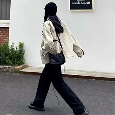 美式复古vintage风外套男女2025年春秋新款设计感宽松工装夹克，男装夹克，星座506A