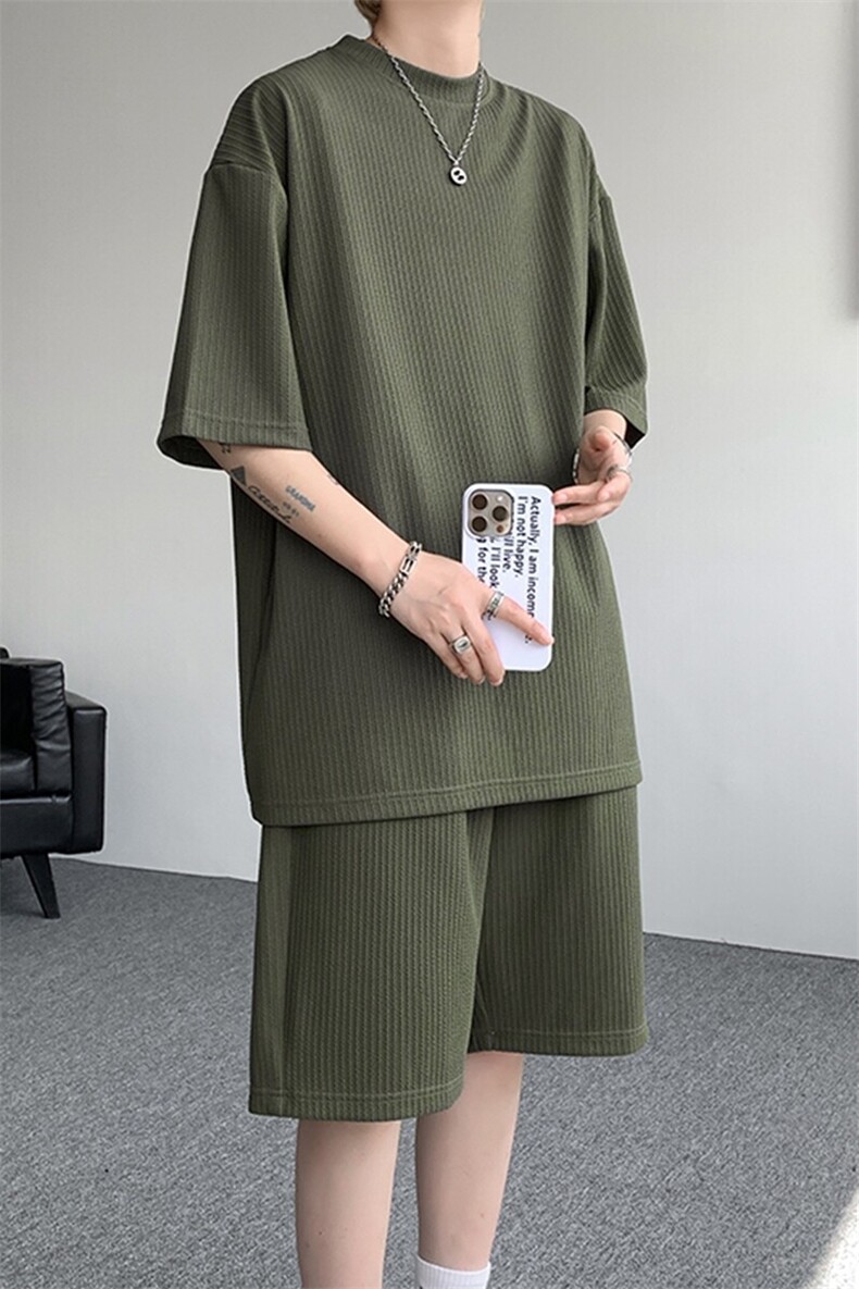 男士夏季短裤套装宽松潮流休闲运动服9056-P58,男装牛仔裤,电商B380（原B361）