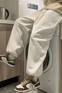 华夫格运动裤男大码抽绳休闲裤卫裤 HK78099-P35 加绒款P45图片