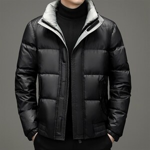 2021男士商务羽绒服长款90%白鹅绒羽绒服潮流长款外套ZG2906-P295图片