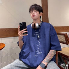 量大优供视频重磅麂皮绒短袖T恤男JPDX212-特P19，男装T恤，电商B367