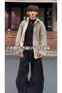 26春款复古翻领单排扣上衣假两件格纹拼接衬衫HY850TP80图片