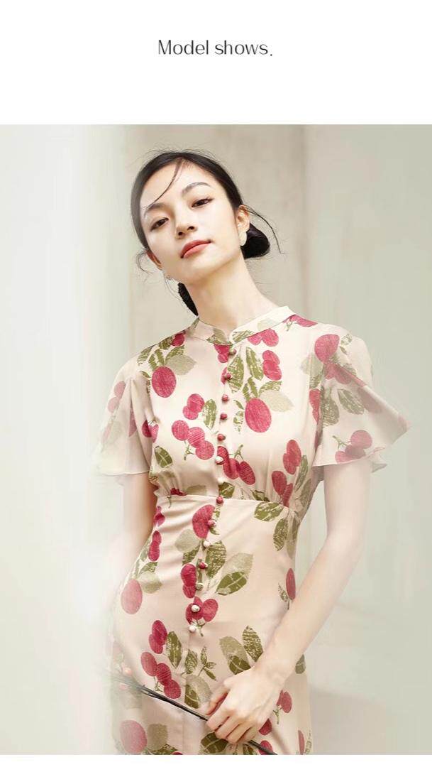 现货夏家新款-设计师系列复古轻风系列连衣裙，女装连衣裙，觅处