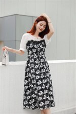 花色连衣裙，女装连衣裙，新依佳人