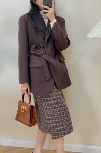 独屿 毛呢西装外套 现货,女装西装,独屿