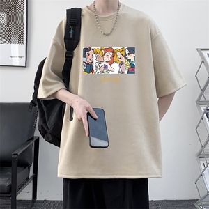 麂皮绒短袖t恤男大码半袖男  JD82396-P25图片