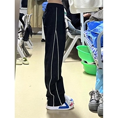 发光条纹卫裤男款春秋季青少年帅气裤子运动休闲长裤KZ504，男装休闲裤，星座1116A（原606A-3）