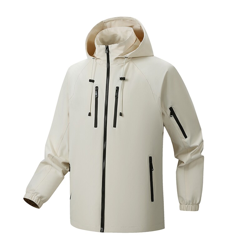 2025年秋季长袖直筒型时尚百搭舒适轻薄冲锋衣，女装短外套，宏恒