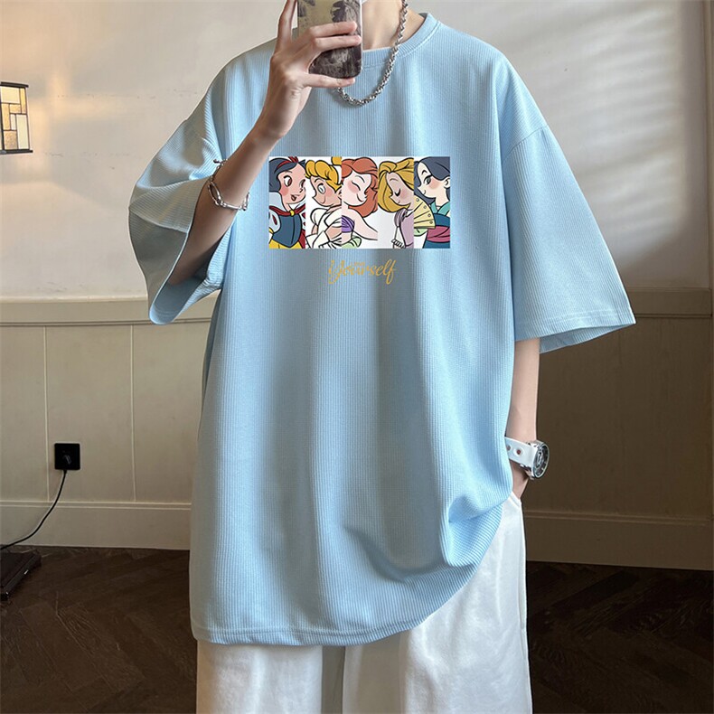 华夫格t恤男短袖男大码五分袖大皂风HT73396-P22,男装T恤,电商A040