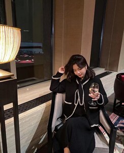 新款兔耳朵水晶貂外套，黑白两个色，有质感图片